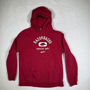 Nike Arkansas Razorbacks‎ Athletic Dept Hoodie Red Pullover Fleece Womens XL